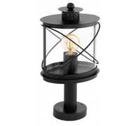 HILBURN BLACK GARDEN LIGHT POST 1X E27/ 60W IP44 94864
