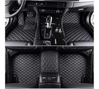 HILCAR Custom Leather Car Floor Mats for AUDI RS6 2016-2024 RHD, Car All-Inclusive Floor Mats Set, Waterproof Non-Slip Front Rear Foot Pads, Auto Floor Protection Liners,B Black