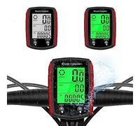 Hilceriy Bike Computer and Bicycle Odometer Wired KM/H Bike Speedometer with Automatic Wake-Up Cycling Speed Tracker LCD Display & Multi-Functions & Single Mileage & Calories Statistics Accessories