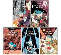 Hildafolk Comics Collection 5 Books Set By Luke Pearson (Hilda and the Stone Forest, Hilda and the Black Hound, Hilda and the Bird Parade, Hilda and the Midnight Giant, Hilda and the Troll)