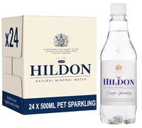 Hildon Natural Mineral Water, Gently Sparkling, 24 x 500ml PET