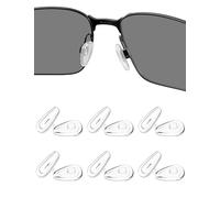 HILEEN 6 Pairs Replacement Nose Pads Nose Pieces for Oakley Lizard OX5113 OX5120|Socket 5.5 OX3218|Socket 5.0 OX3217|Socket Ti OX5019|Steel Plate OX3222|Contrail OO4147 Sunglasses