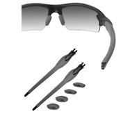 HILEEN Black Replacement Temple Arms Legs for Oakley Flak 2.0 OO9295/Flak 2.0 XL OO9188/Flak 2.0 Asian Fit OO9271 Sunglasses-Grey