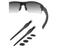 HILEEN Black Replacement Temple Arms Legs for Oakley Flak 2.0 OO9295/Flak 2.0 XL OO9188/Flak 2.0 Asian Fit OO9271 Sunglasses-Black