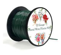 HILELIFE Green Florist Wire, Flexible Floral Wire, Wreath Making Kit, Paddle Wire for Crafts