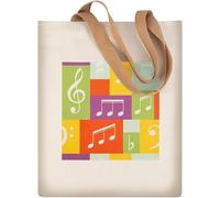 Hiler Punk Reusable Music Tote bag Shopping Bags Grocery Bag,Music Class Training handbag,Outdoor Travel Shoulder Bag