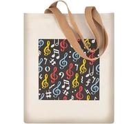 Hiler Punk Reusable Music Tote bag Shopping Bags Grocery Bag,Music Class Training handbag,Outdoor Travel Shoulder Bag