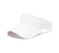 Hileyu Sun Visor Hat Adjustable Baseball Cap Long Peak Thicker Sweatband Sun Visors for Women Men Golf Fishing Tennis Running Cycling Outdoor Sports (White)