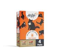 HiLife Adult Wet Cat Food, Mixed Chicken Pate Recipes, Complete Cat Food Pouches, 100% Natural & Grain Free, Chicken Dinner / Chicken with Beef (32 x 70g Pouches)
