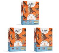 HiLife Adult Wet Cat Food, Mixed Tuna in Jelly Recipes, Complete Cat Food Pouches, 100% Natural & Grain Free, Tuna Flakes/Tuna with Mackerel (32 x 70g Pouches) (Pack of 3)