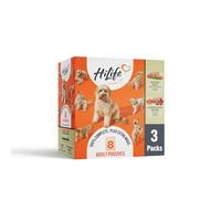 HiLife Adult Wet Dog Food, Mixed Chicken in Jelly Selection, Complete Dog Food Pouches, Grain Free & 100% Natural ingredients, Chicken with Veg & Beef (24 x 150g Pouches)
