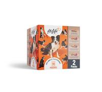HiLife Adult Wet Dog Food, Mixed Chicken Recipes in Broth and In Jelly Selection, Complete Dog Food Pouches, Grain Free & 100% Natural ingredients, Chicken with Tuna, Beef, & Veg (32 x 150g Pouches)