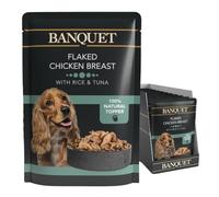 HiLife Banquet Dog Food Flaked Chicken with Rice and Tuna, 15 x 100 g Pouches