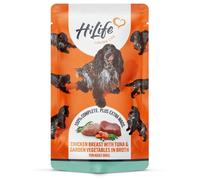HiLife Chicken Breast and Tuna in Broth Adult Wet Dog Food - 14 x 150g