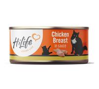 HILIFE It's Only Natural Cat Food Luxury Chicken Breast in Sauce, 12 x 70 g Cans