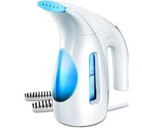 Hilife Clothes Steamer, Portable Handheld Design, 240ML Big Capacity, 700W, Strong Penetrating Steam, Removes Wrinkle, for Home, Office and Travel (Light Blue)