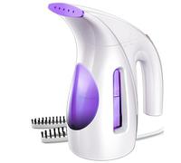 Hilife Clothes Steamer, Portable Handheld Design, 240ML Big Capacity, 700W, Strong Penetrating Steam, Removes Wrinkle, for Home, Office and Travel (Purple)