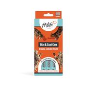 HiLife Functional Cat Lick Treats (5 x 15g Box), Skin & Coat Support, Lickable Cat Treats, 100% Natural Ingredients with Chicken Breast & Salmon, Suitable for Cats 3+ Months