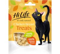 HILIFE It's Only Natural Cat Treats - Freeze-Dried, 100% Chicken Breast, Grain-Free, 12 x 10g