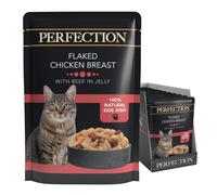 HiLife Perfection Cat Food Chicken Breast with Beef in Jelly, 18 x 70