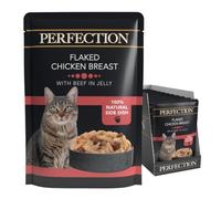HiLife Perfection Cat Food Chicken Breast with Beef in Jelly, 18 x 70 g Pouches