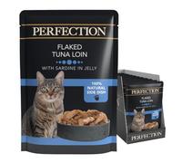 HiLife PERFECTION - Wet Cat Food - Flaked Tuna Loin with Sardine in Jelly - Natural Ingredients Grain Free, 18 x 70 g Pouches