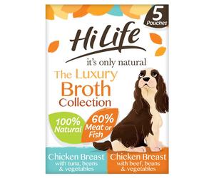 HiLife The Luxury Broth Collection for Dogs - 5 x 100g