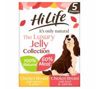 HiLife The Luxury Jelly Collection Adult Wet Dog Food - 5 x 100g