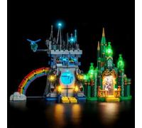 Hilighting Upgrade LED Light Kit for Lego Wicked Emerald City & Kiaamoko Castle Building Set Light Decoration Compatible with Lego 75689 (Models Not Included)