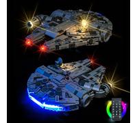 Hilighting Upgraded Led Light Kit Compatible with Lego Star Wars Millennium Falcon A New Hope Building Set, RC Version Compatible with Lego 75375, Gift for Star Wars Fans (Model Not Included)