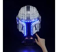Hilighting Upgraded Led Light Kit for Lego Star Wars The Mandalorian Helmet 75328 Buildable Model Kit, Compatible with Lego 75328