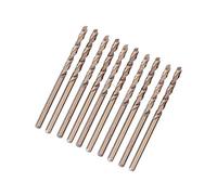 Hilitand 10 Pcs 2.5mm M35 Cobalt Drill Bit Set, Twist Drill Bits for Stainless Steel