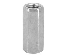 Hilitand 10 Pcs Long Rod Nut Hex Coupling Nuts Hexagonal Sleeve Nut Standoff M8 Threaded Fasteners(M8*30)