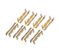100pcs Compact Brass Wiring Terminal Wiring Quick Connect Wire Spade Quick Connect Wiring Terminal Brass Crimp Terminal 0.5-1.5mm