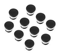 Hilitand 10pcs Screw in Type Black Push Button Cover Cap for Game 28mm