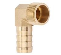 Hilitand 3/4" Brass Hose Barb, Fitting Elbow, 90 Degree Elbow Male Thread, Coupling Joint Head Brass Hose (19mm)