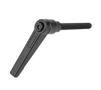 Hilitand 4 x M8 Stainless Steel Adjustable M8 Male Thread Machine Grips, Black (60 mm)