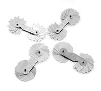 Hilitand 4Pcs Outside Radius Gauge Radius Bar Stainless Steel Radius Fillet Gauge Concaven Convex Measuring Tool R0.3-1.5 / R1-6.5 / R7-14.5 / R15-25