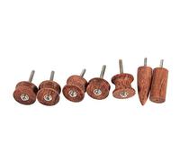Hilitand 7pcs Rosewood Leather Burnisher Kit Rosewood Leather Tool Rosewood Leather Burnisher Pointed Tip Leather Edge Slicker Polished Drill Leathercraft Carving Tool