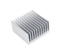 Hilitand Aluminium Heatsink 11 Teeth Amplifier Heat Sink Good Thermal Conductivity Heat Sink Cooling Fin 40 x 40 x 20MM