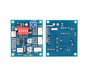 Hilitand DC 12V PWM Fan Controller, Four Wire Thermostat PWM Fan Speed Controller Governor Module Temperature Relay For PC