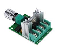 Hilitand DC Motor Governor, 6V-12V 6A High Power Stepless Variable Speed Controller, Sturdy Aluminum Alloy Potentiometer, Convenient Screw Terminals, Adjustable Rotation Direction