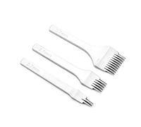 Hilitand Hole Punch Set, White Steel 2.7mm/3.0mm/3.38mm/3.85mm 2/5/10 Prong Tool for Leather Crafts