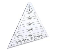 Hilitand Plastic 60 Degree Equilateral Triangle Quilting Ruler, 13.5cm, Clear, Convenient, Easy to Use, Good Tool for Measuring, Painting, and Drawing