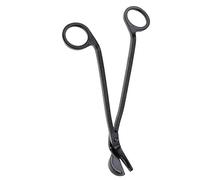 Hilitand Semicircular Stainless Steel Candle Oil Lamps Clip Candle Heart Clip Wicks Trimmer Black Candle Wick Scissors
