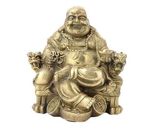Hilitand Smiling Maitreya Buddha Figurines Statue Meaning Health and Luck For The Room Office Decoration Feng Shui Brass