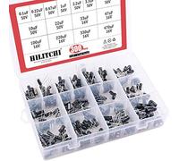 Hilitchi 15 Kinds Values 300pcs 0.1uF-470uF Range Electrolytic Capacitors Assortment Kit (50V and 16V)