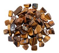Hilitchi 1lb Bulk Large Natural Tumbled Polished Brazilian Stones Gemstone Healing Crystals Quartz for Wicca, Reiki, and Energy Crystal Healing (Tiger’s Eye About 1lb/450g/16oz/bag)