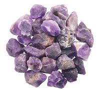 Hilitchi 1lb Bulk Raw Amethyst Stone Rough Crystal Stone for Cabbing, Tumbling, Cutting, Polishing, Wire Wrapping,Gem Mining, Wicca, Reiki and Crystal Healing