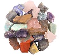 Hilitchi 1lb Bulk Raw Assorted Stone Rough Crystal Stone for Cabbing, Tumbling, Cutting, Polishing, Wire Wrapping,Gem Mining, Wicca, Reiki and Crystal Healing